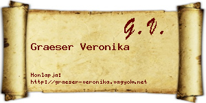 Graeser Veronika névjegykártya